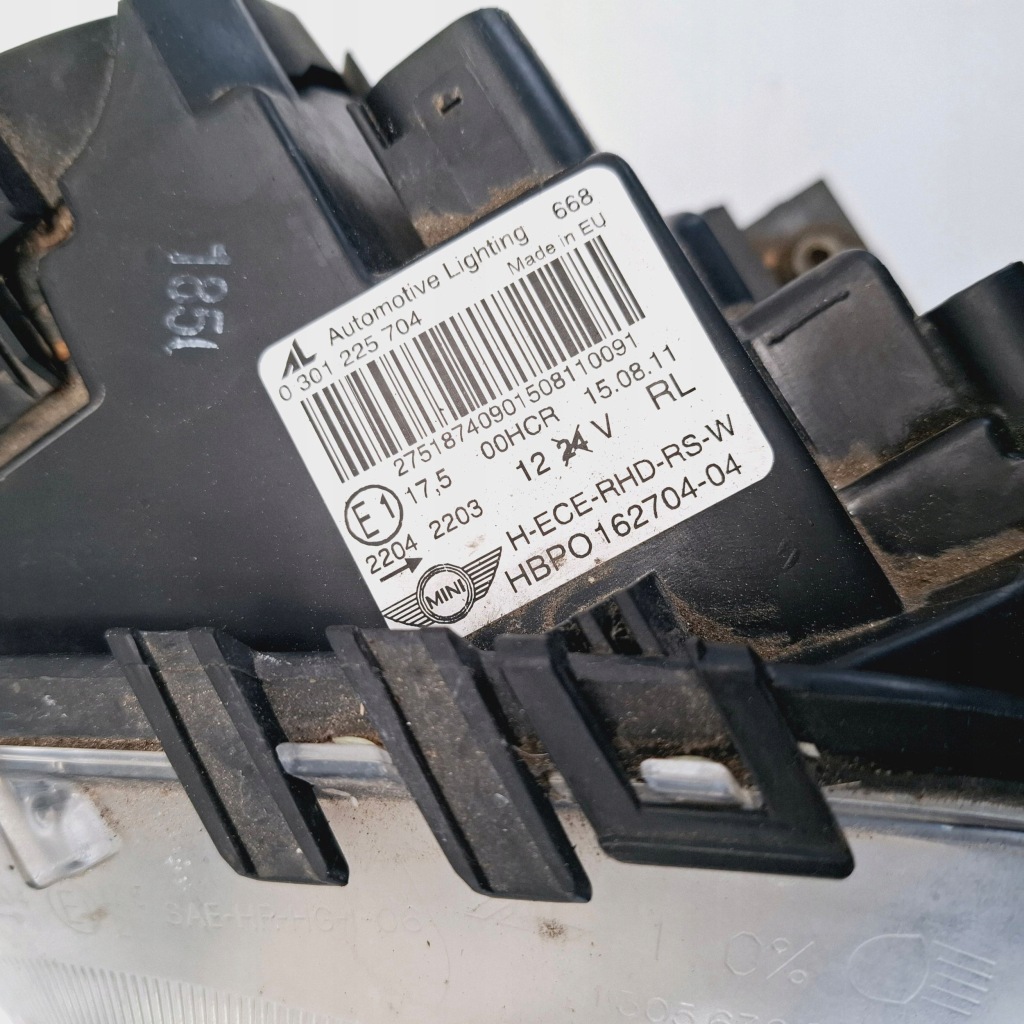 2011 mini one - cooper coupe r56 фара 16270404 Доставка