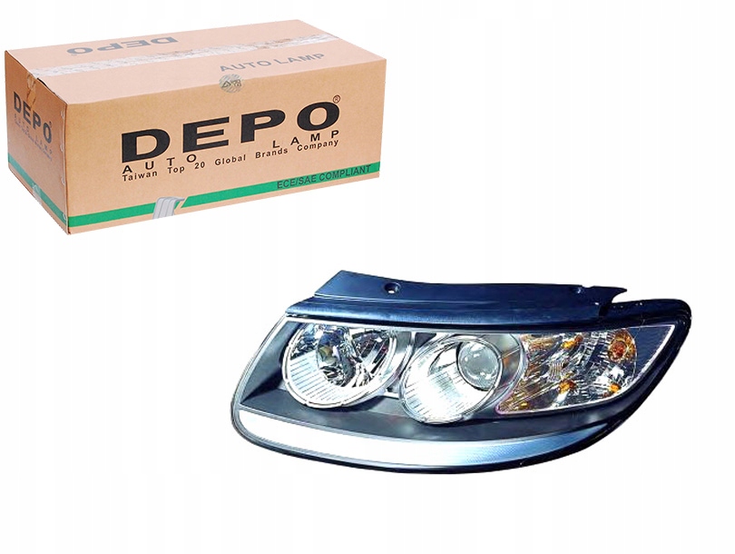 фото №1, Depo фара лампа передняя hyundai santa fe ii