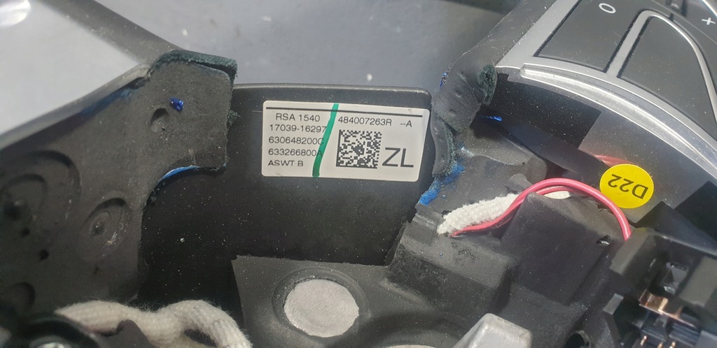 фото №15, Renault megane iv gt воздуховод кожаный чехол 484007263r