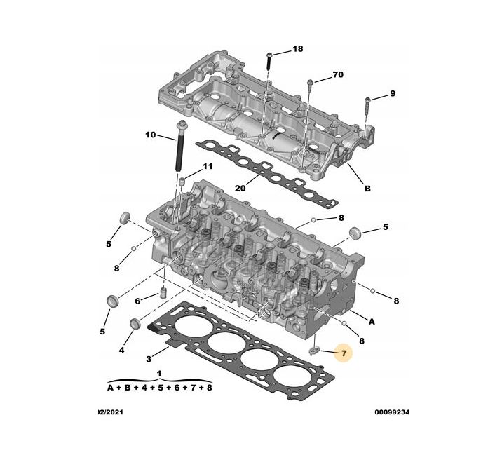 фото №7, Клапан обратный головки spacetourer 2.0bluehdi