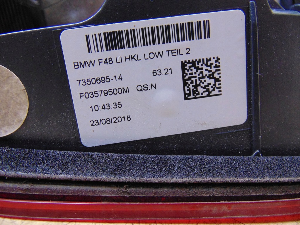 фото №16, Лампа левая задняя bmw x1 f84 europa