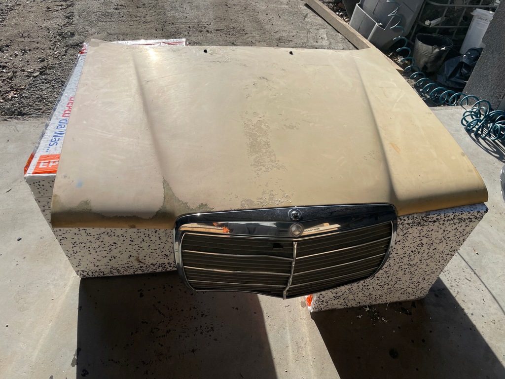 фото №1, Капот mercedes w123 циліндр замка запалювання bez іржа