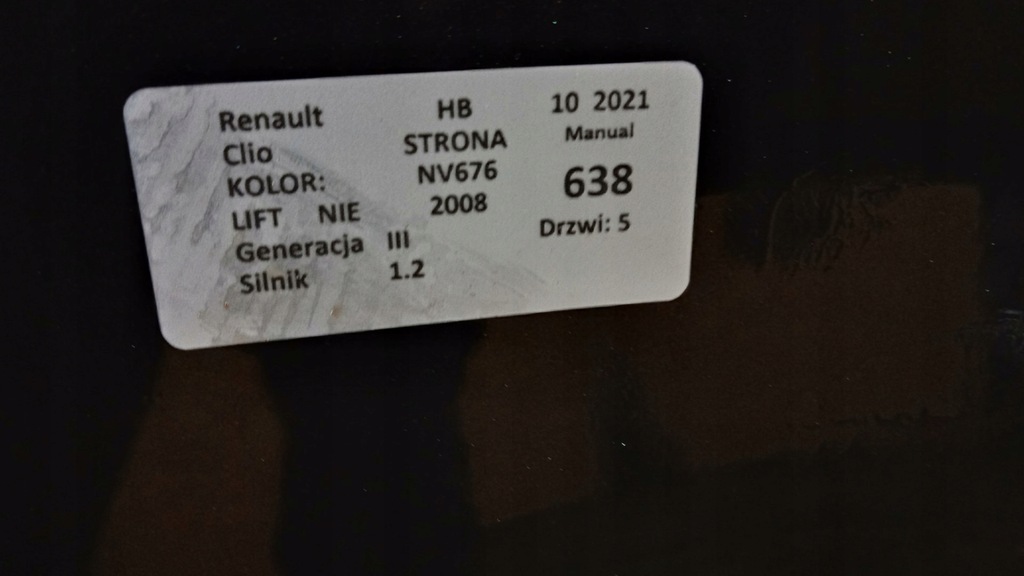 фото №10, Renault clio iii капот nv676