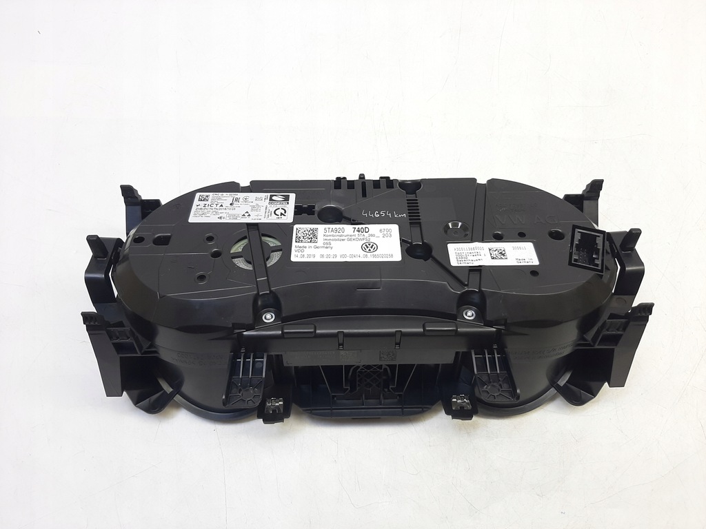фото №9, Vw touran iii 2015-2024r. указатель счетчик приборная панель 5ta920740d 44654km
