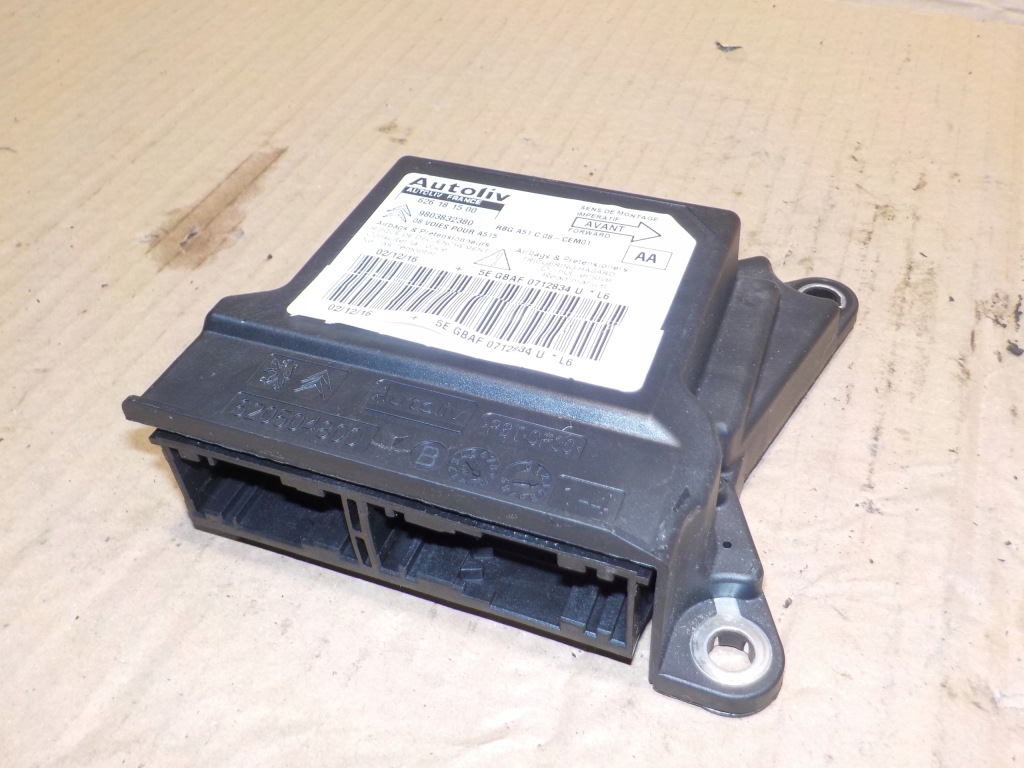 фото №1, Citroen ds3 3-d 1.2b 2017r. lift модуль подушка безопасности 9803832380