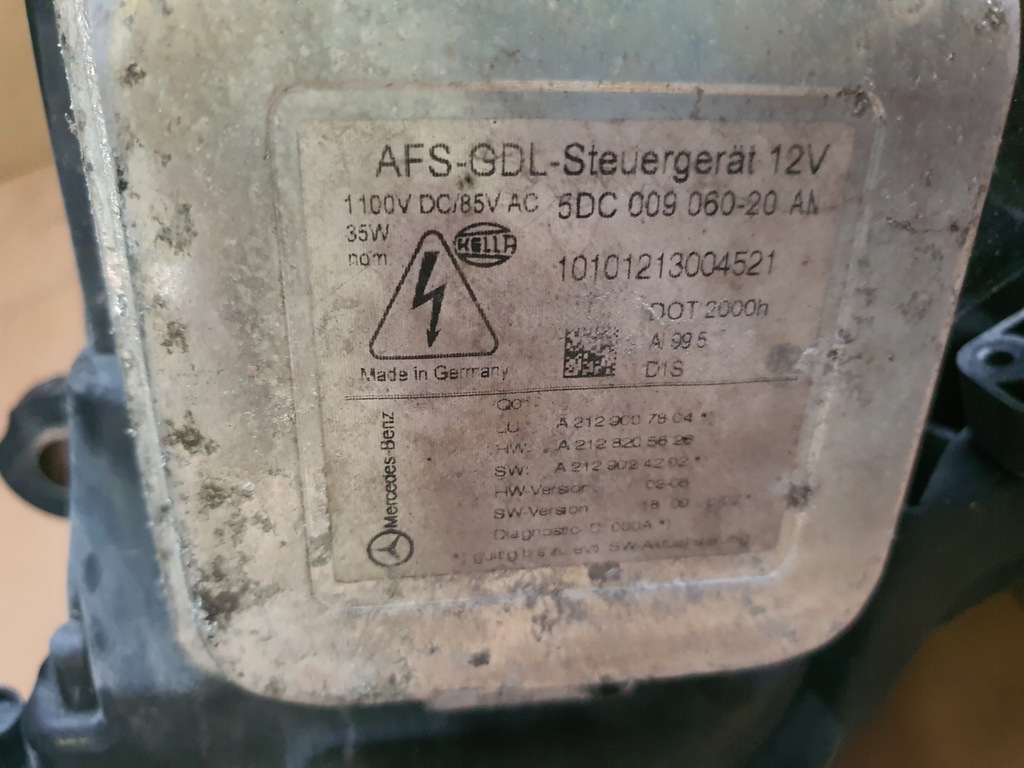 фото №11, Фара лампа ліва mercedes w212 a2128205861