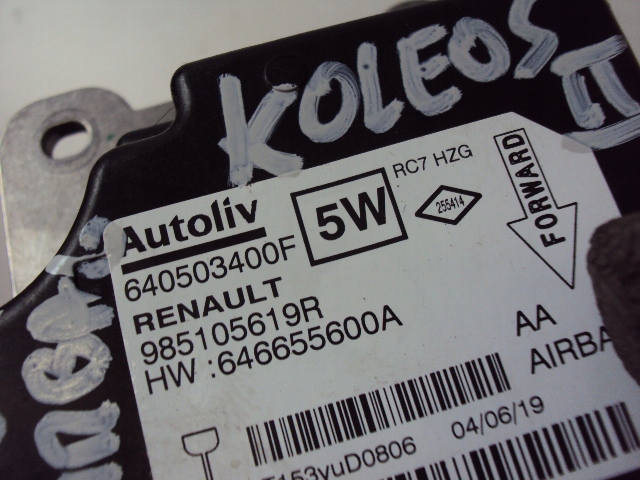 фото №3, Датчик подушка безопасности renault koleos ii