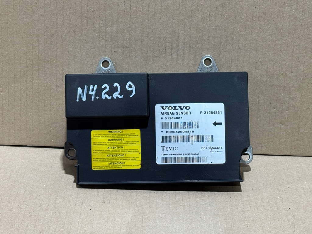 фото №1, Датчик модуль подушка безопасности volvo s80 ii 31264861