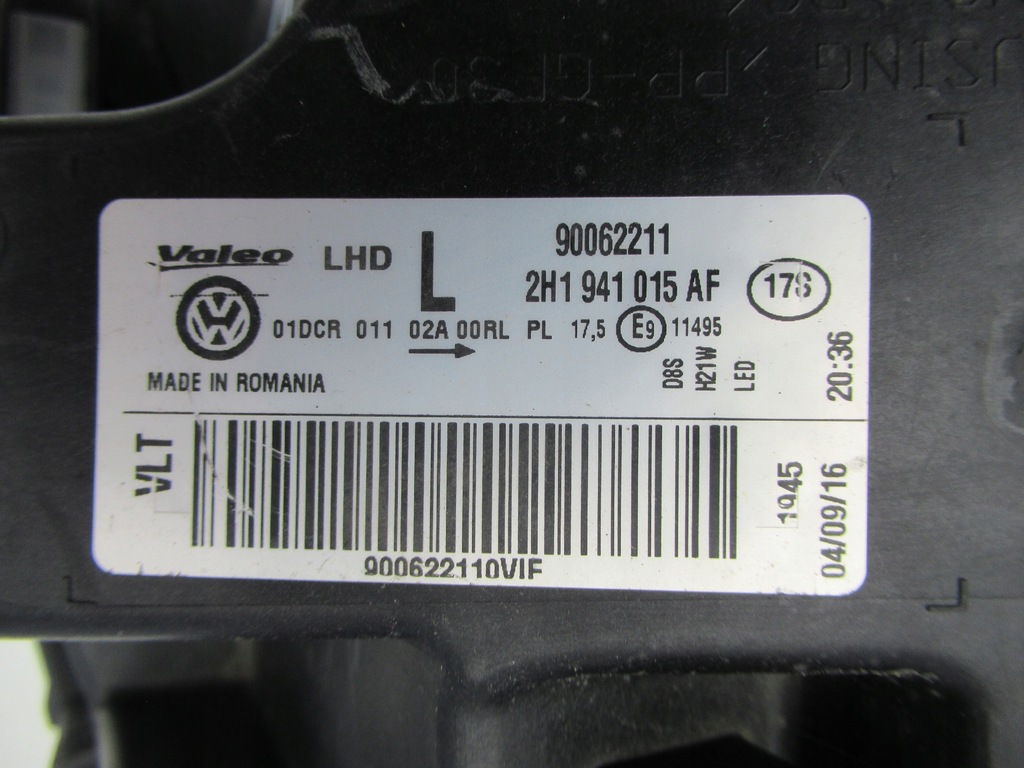 фото №14, Vw amarok 2h лампа левая bi ксенон 2h1941015af