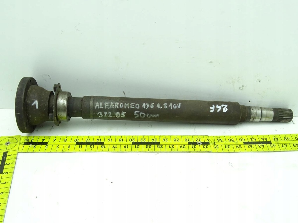 фото №3, Alfa romeo 156 97-06 1.8 16v ts привідний вал правий перед подовжувач
