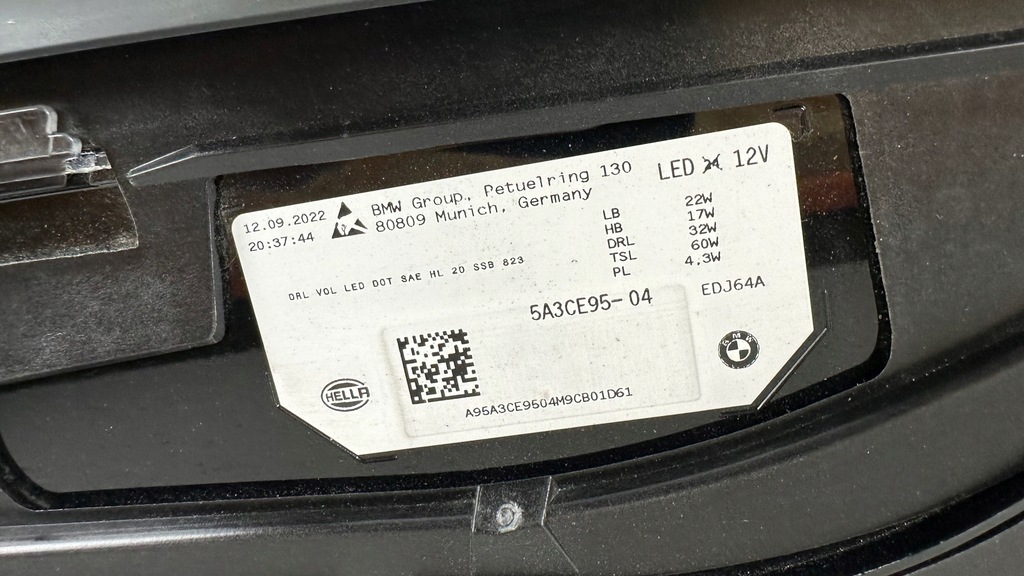 фото №8, Bmw ix i20 лампа ліва права full led nowa комплектна usa sae