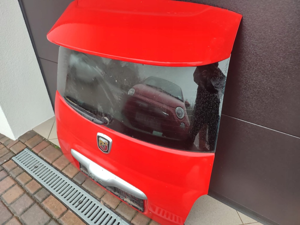 фото №5, Fiat 500 abarth задняя крышка багажника комплектная 176/a rosso