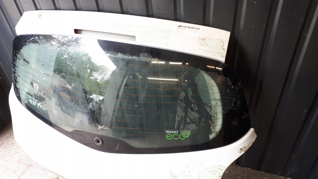 фото №6, Крышка багажника задняя renault clio iii белый 2014r 3/5 дверь