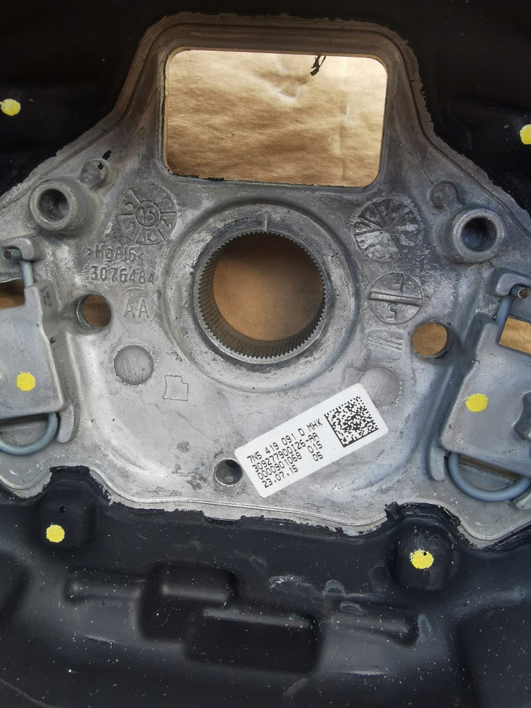 фото №8, Воздуховод seat кожа мультифункция seat 575419091 лепестки переключения