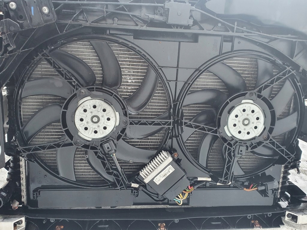 фото №11, Audi a6 c7 2017 lift 2.0tdi pas передній комплект вентилятори балка радіатор