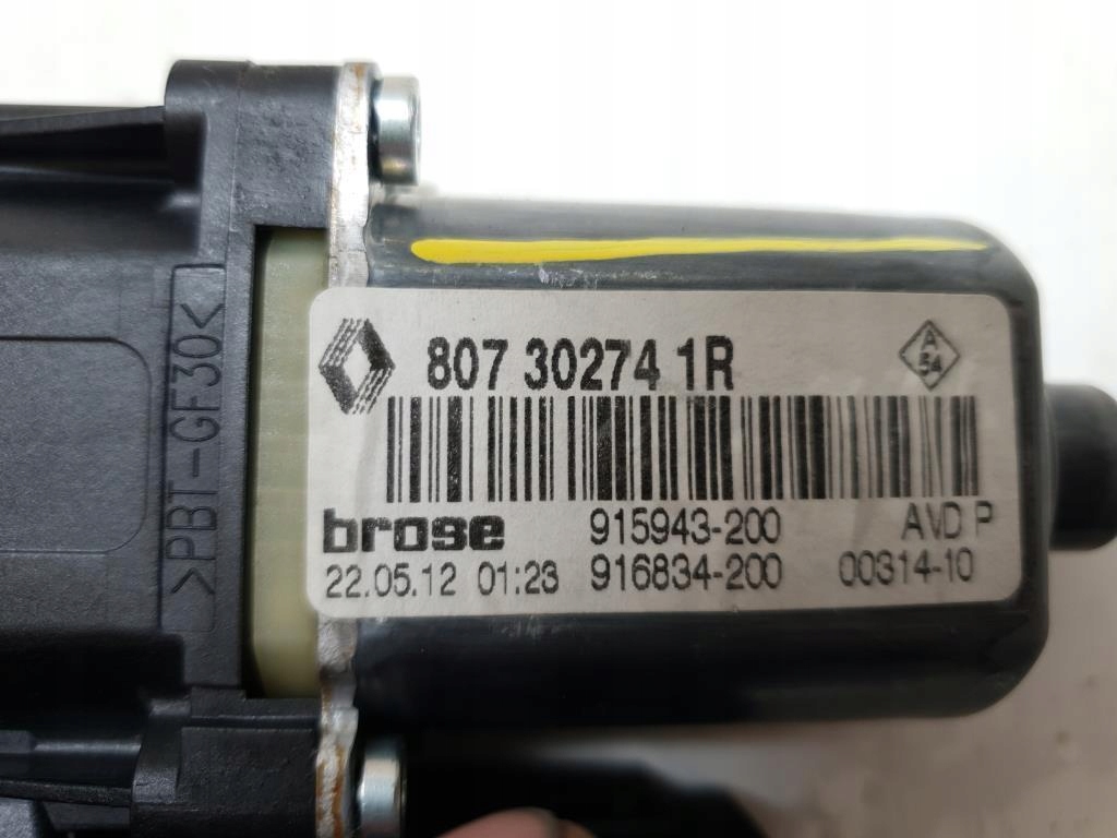 фото №4, Моторчик вікон правий перед renault scenic iii