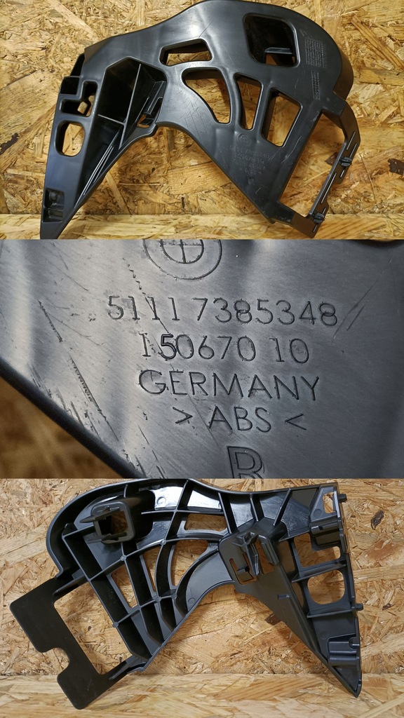 фото №7, Bmw 5 g30 g31 направляющая бампера правый перед 51117385348