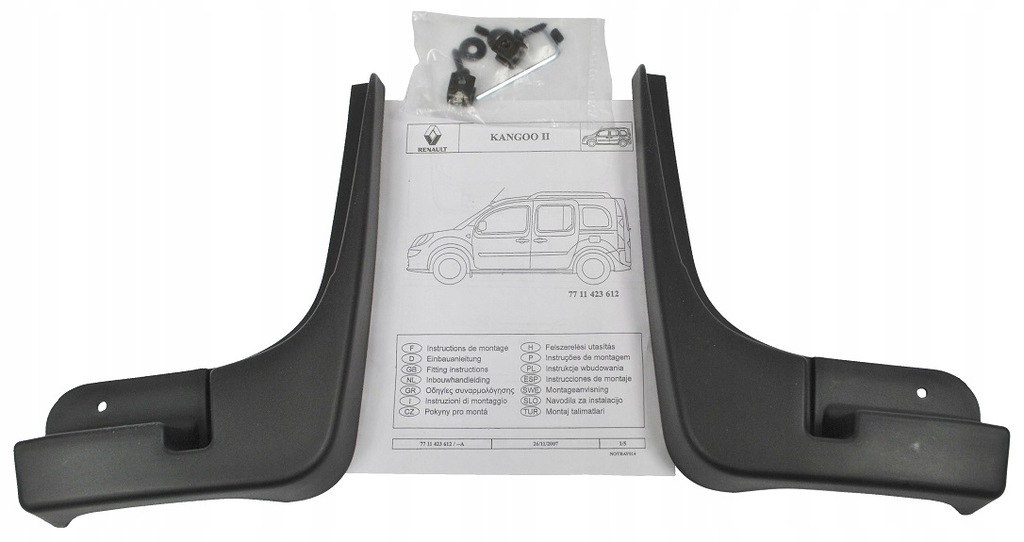 фото №1, Брызговики передние renault kangoo 2 ii citan aso