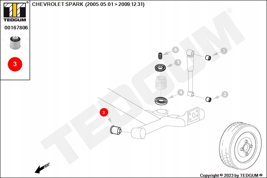 фото №12, Tedgum 00167806 підвіска, стабілізатор