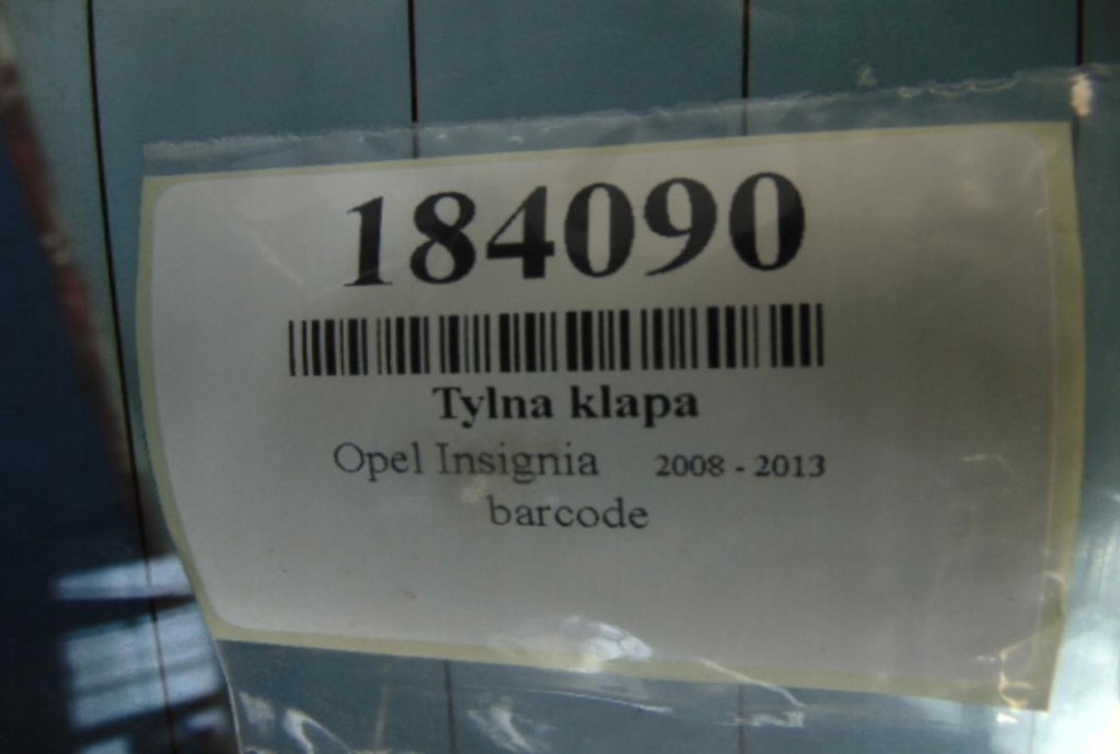 фото №7, Opel insignia a задня кришка багажника lak z177