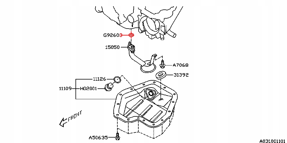 фото №9, Уплотнительное кольцо маслоприёмник насоса масла oem subaru legacy impreza дизель ee20z ez30d