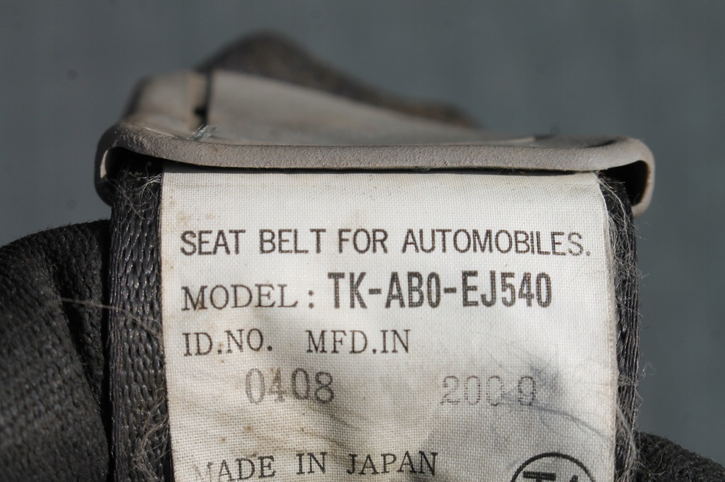 фото №3, Pas безопасности левый задняя honda insight ii 09-14