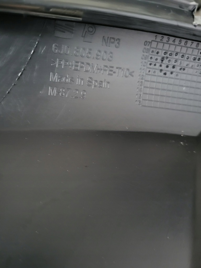 фото №8, Накладка спойлер бампера перед seat ibiza iv 12-17