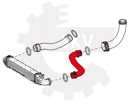 фото №4, Шланг труба интеркулер mercedes w211 e200 cdi