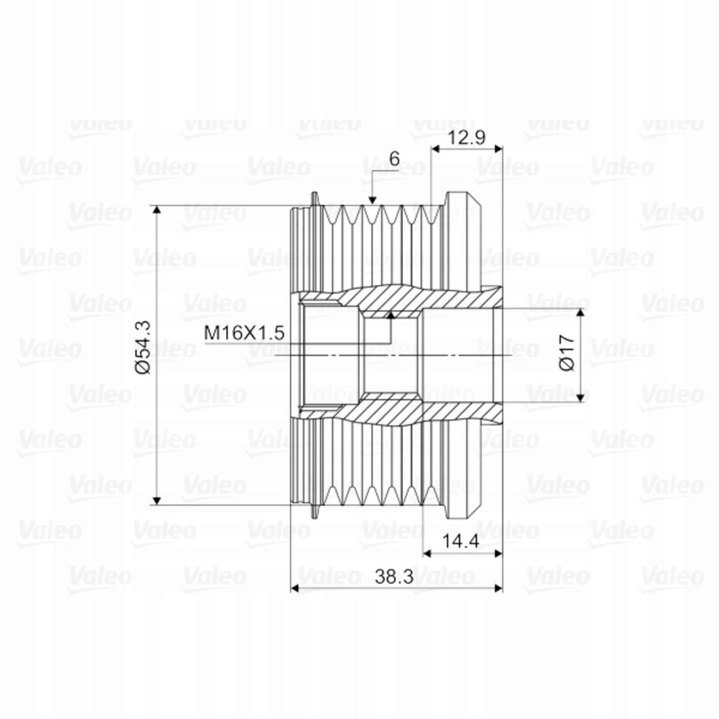 фото №15, Зчеплення генератора citroen citroen berlingo, c2,