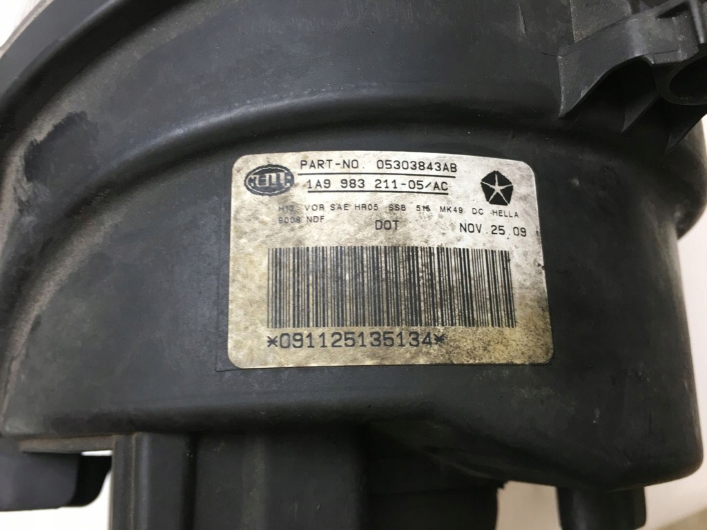 фото №13, Jeep compass 06-10 лампа перед левая правая usa