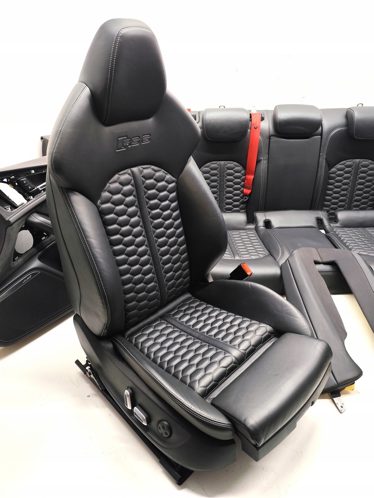 фото №5, Audi rs6 c7 lift сидіння заднє сидіння оббивка шкіра комплект