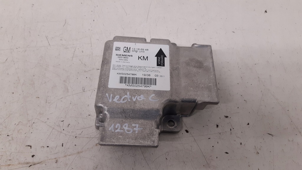 фото №1, Модуль подушка безпеки 13186948 opel vectra c