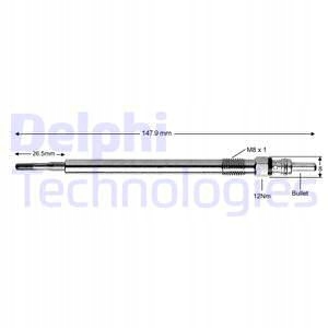 фото №2, Свічка розжарювання delphi do smart forfour 1.5 cdi