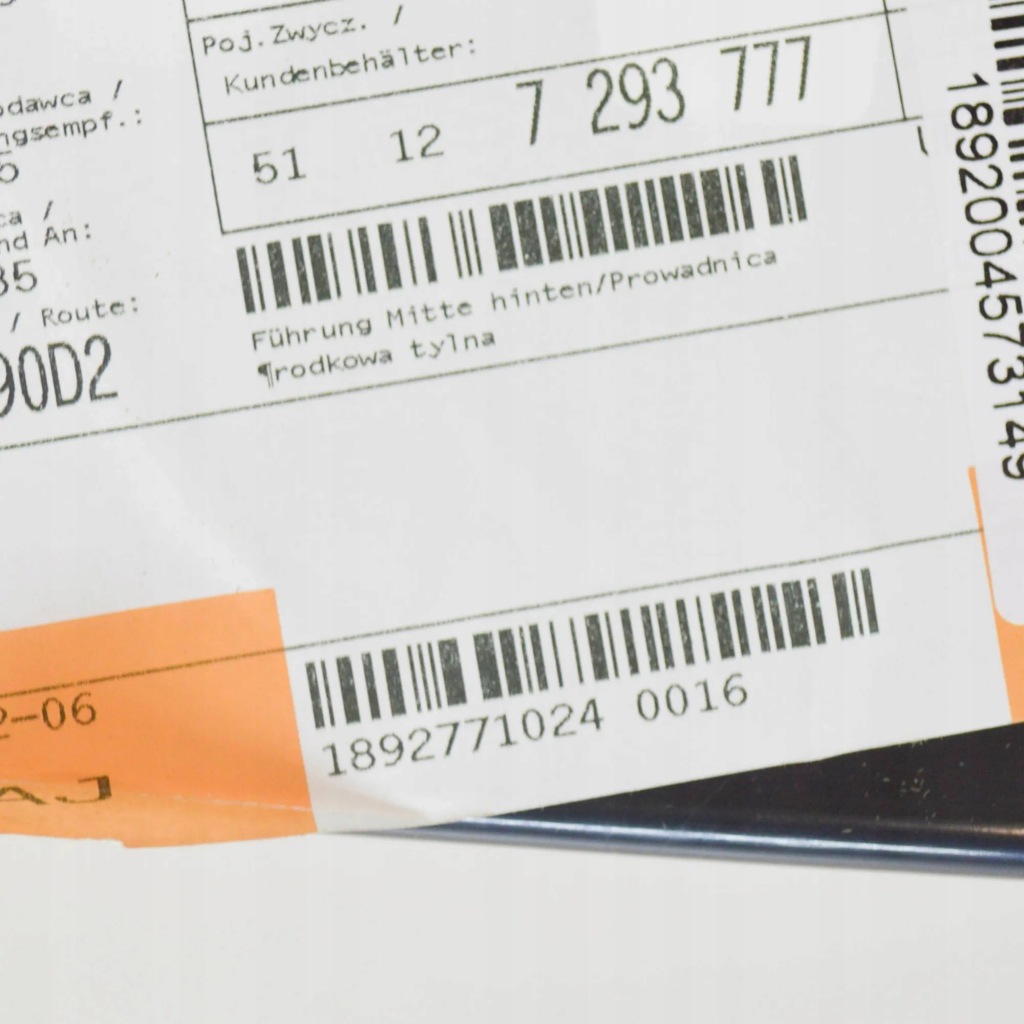 Bmw 3 gran turismo f34 направляющая средняя заднего бампера 51127293777 с Разборки