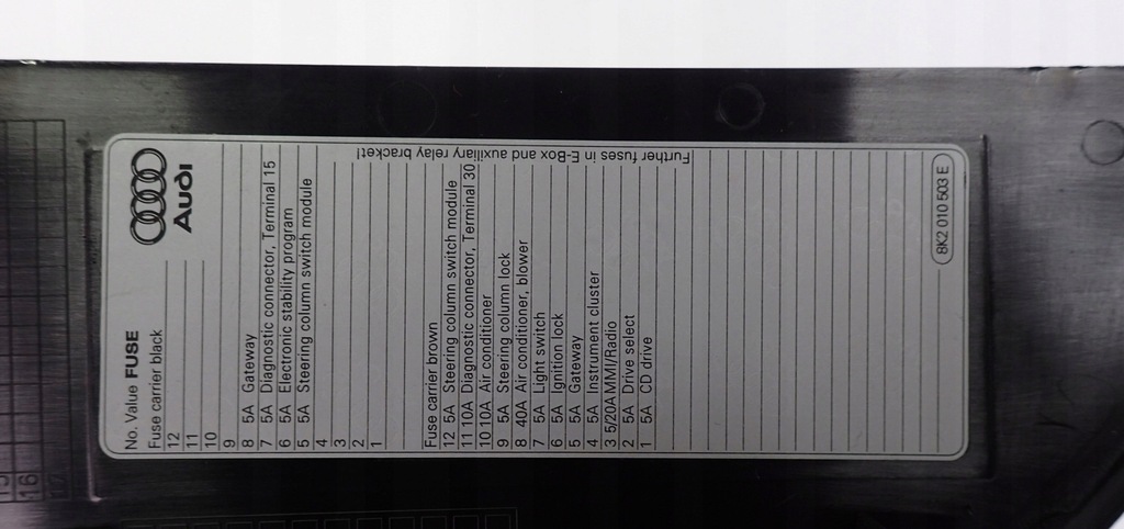 фото №7, Накладка защита бок панели левая a4 b8 8k0857085a