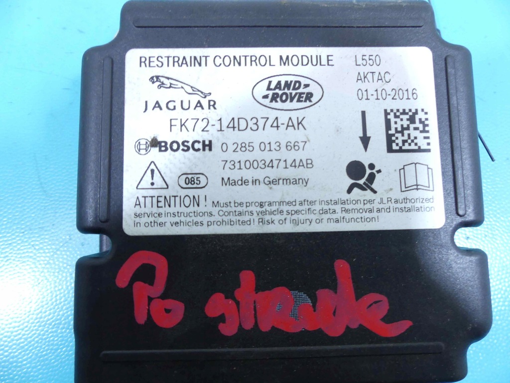 фото №3, Модуль подушка безпеки land rover discovery sport l550