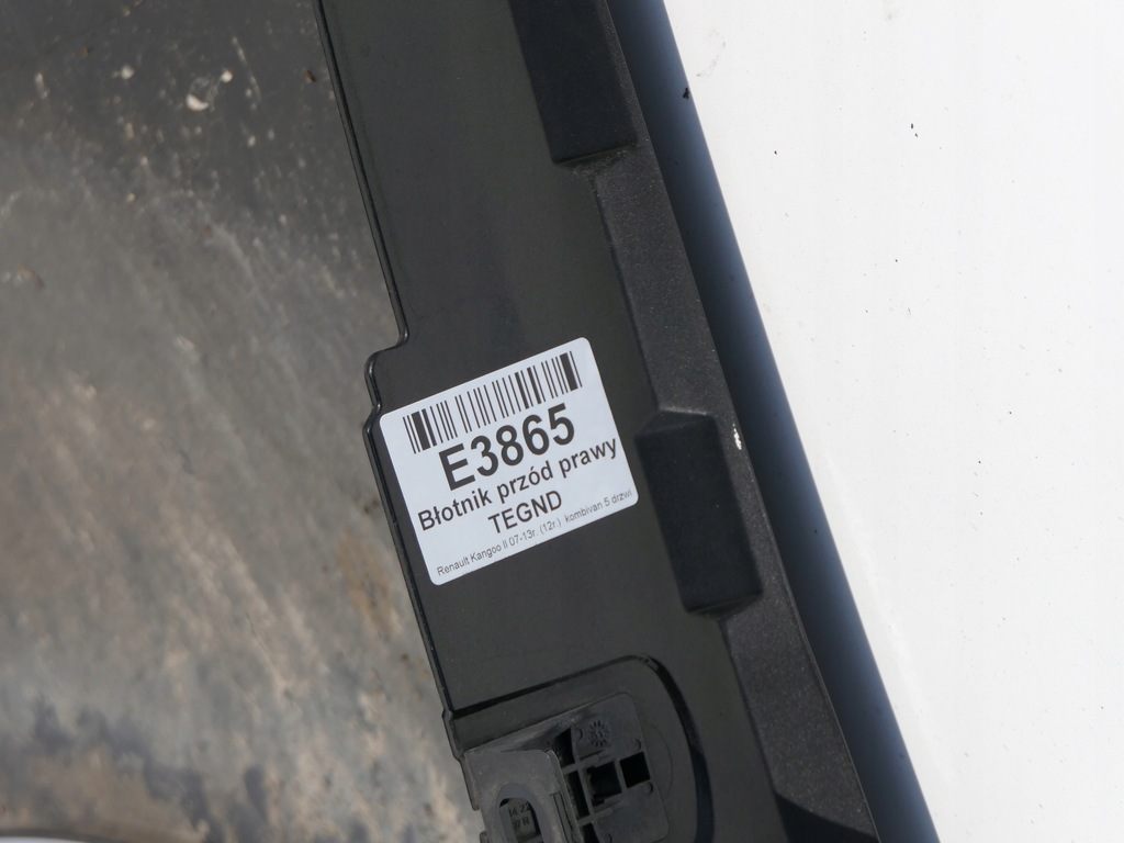 фото №9, Крыло перед передний правый tegnd renault kangoo ii 07-13r.