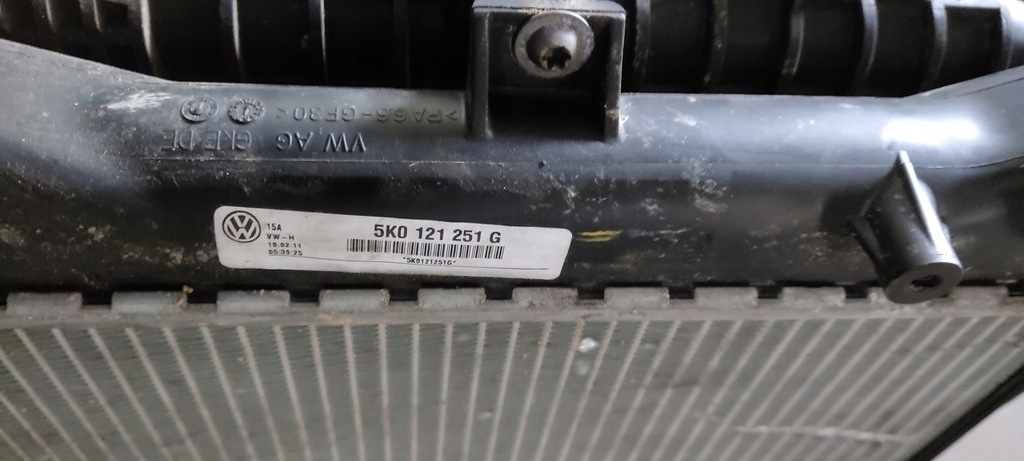 фото №4, Golf vi 1.4tsi комплект радіатор