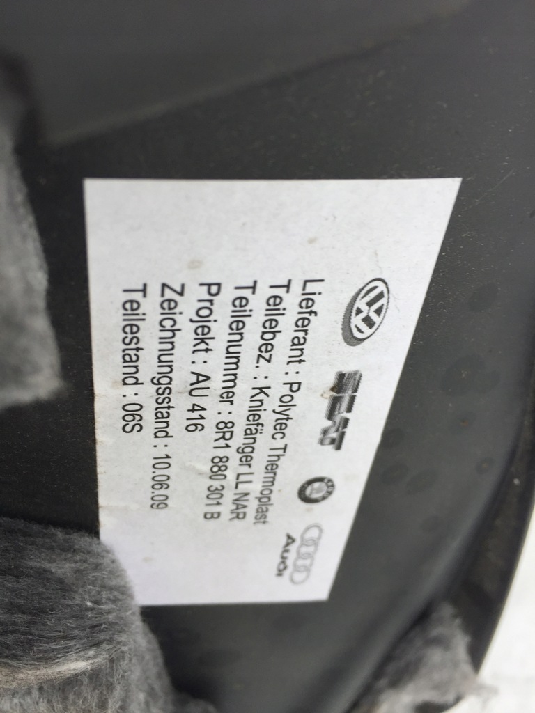 фото №11, Audi q5 8r захист pod кермо 8r1880301b eu