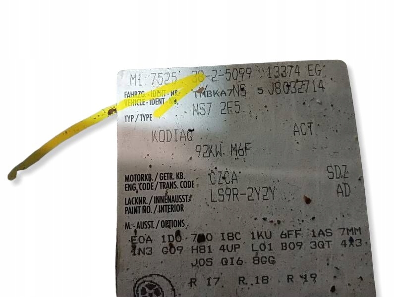 Крыло левый передний перед skoda kodiaq ls9r с Разборки