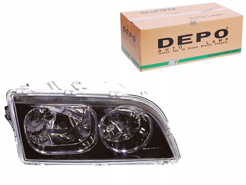 фото №1, Фара h7 цвет вкладыш: чёрный volvo s40 v40