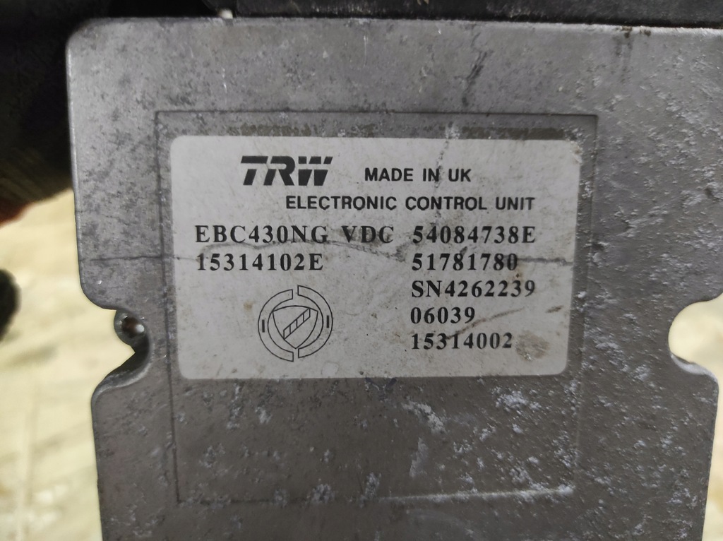 фото №7, Блок управления насос abs alfa romeo 15314102e 54084738e