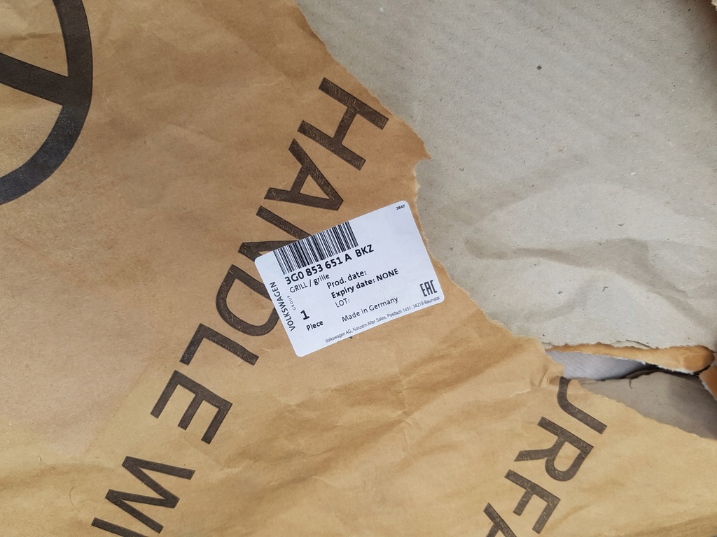 фото №6, Решётка радиатора решётка радиатора решётка радиатора vw passat b8 оригинал 3g0 3g 3g0853653 3g0853651a