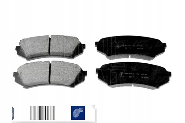 фото №2, Blue print adt342111 набор тормозных колодок тормозных, тормоза дисковые