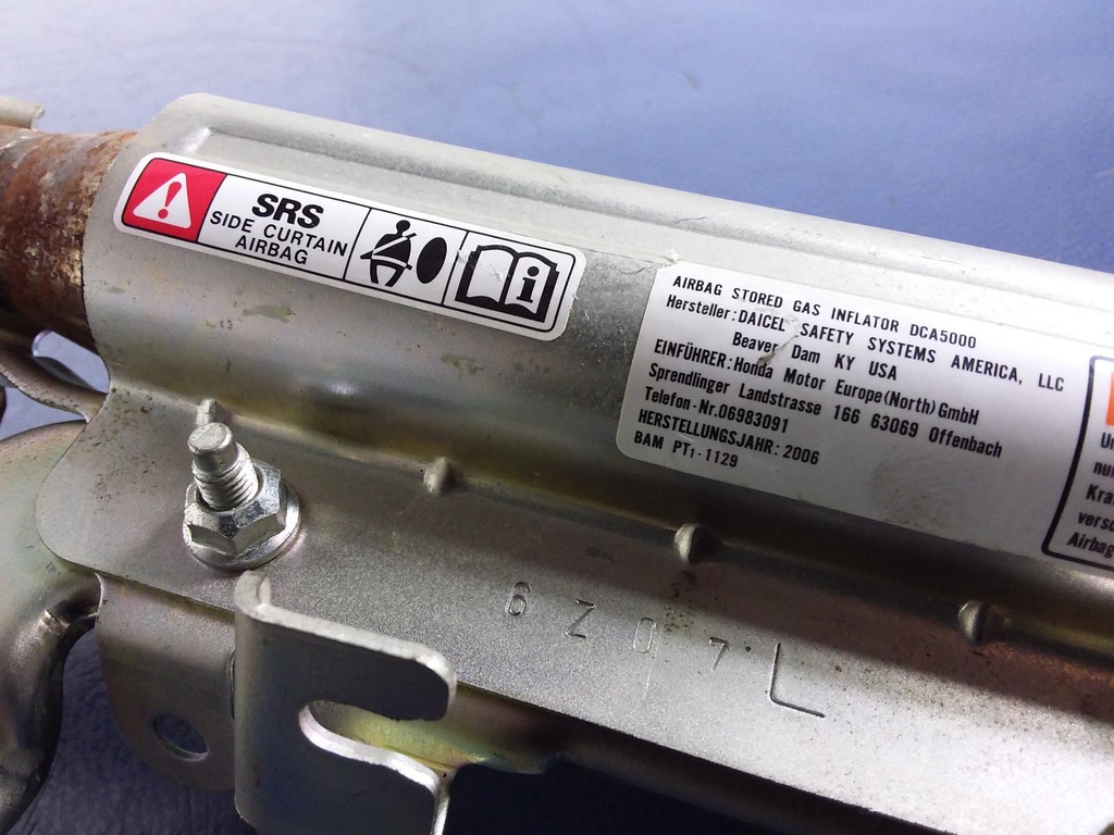 фото №5, Honda cr-v iii подушка безопасности шторка безопасности левая