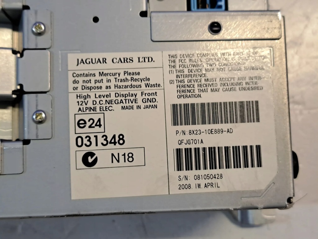 фото №8, Jaguar xf x250 2008 панелі керування, перемикачі