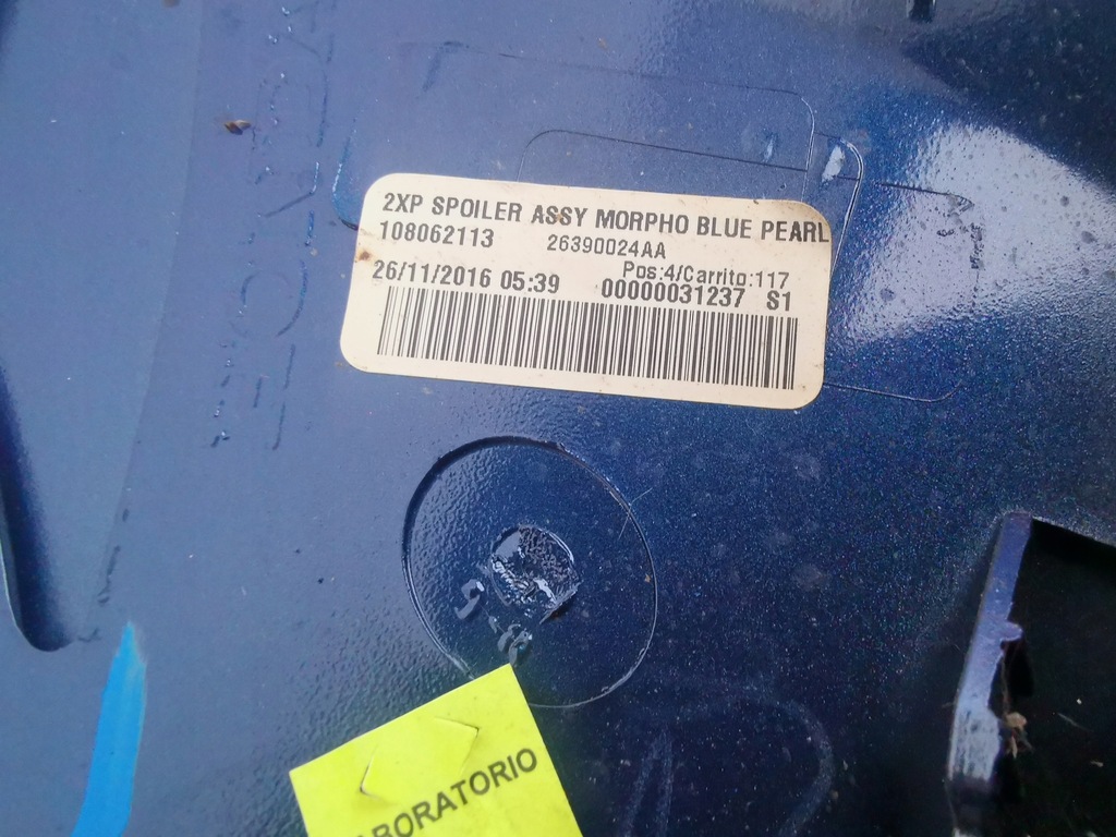 фото №11, Спойлер крышки спойлер honda hr-v 15-21