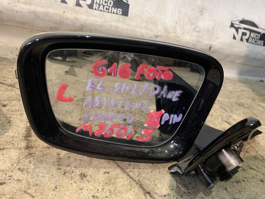 фото №11, Зеркало левая правое bmw 8 g14 g15 g16 5 pin ассистент satyna версия m850i