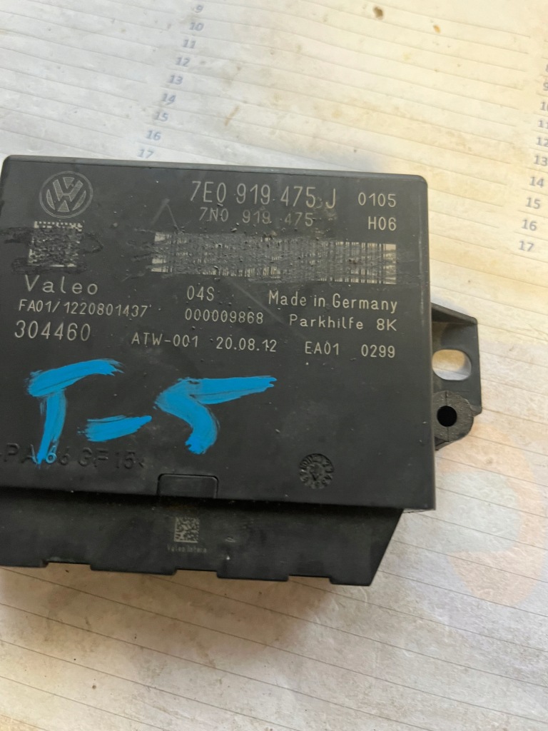 Купить T5 рестайлинг  модуль датчиков pdc volkswagen 7e0919475l