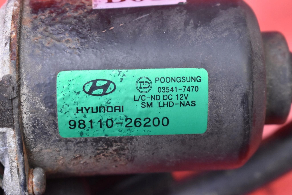 фото №6, Механизм моторчик дворник перед eu 98110-26200 hyundai santa fe 1 i